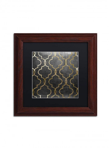 Paris Apartment III Canvas Wall Art Grey/Gold 18 x 18inch