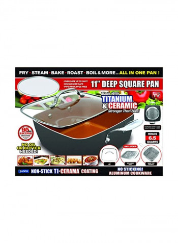4-Piece Non Stick Cookwear Set Black/Gold/Silver