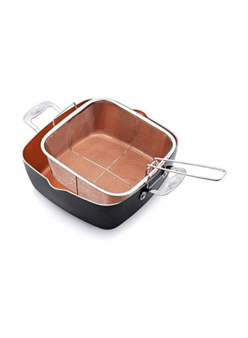 4-Piece Non Stick Cookwear Set Black/Gold/Silver
