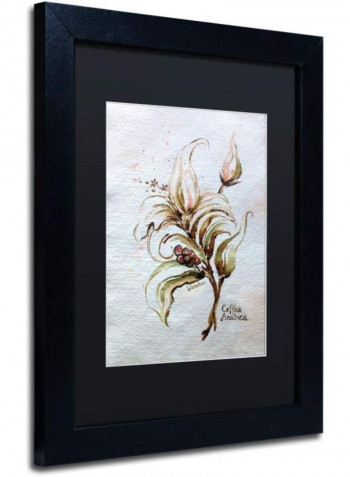 Coffea Arabica Framed Wall Art Multicolour 11 x 14inch