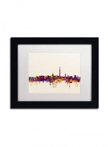 Washington Dc Skyline V Wall Art Multicolour 11 x 14inch