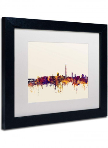 Washington Dc Skyline V Wall Art Multicolour 11 x 14inch