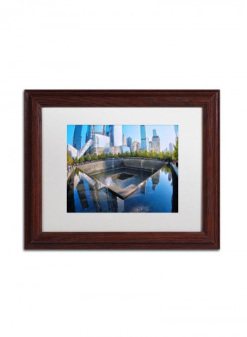 911 Memorial Wooden Framed Wall Art Multicolour 11 x 14inch
