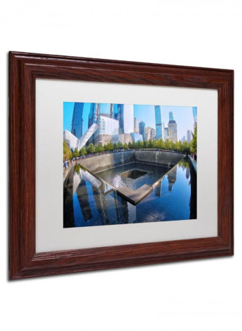 911 Memorial Wooden Framed Wall Art Multicolour 11 x 14inch