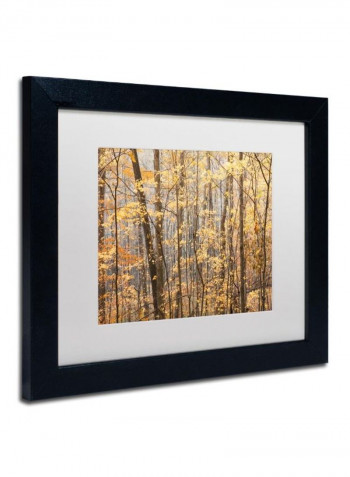 Autumn Treeline 2 Wall Art Multicolour 11 x 14inch