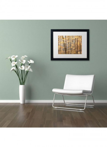Autumn Treeline 2 Wall Art Multicolour 11 x 14inch