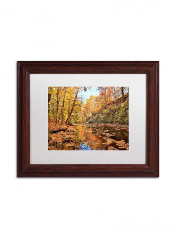 Beaver Creek 2 Wooden Frame Wall Art Multicolour 11 x 14inch