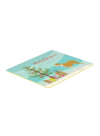 Belgium Mastiff Christmas Kitchen Mat Multicolour 11 x 14inch