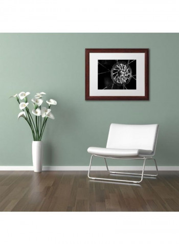 Bike Parts Wooden Frame Wall Art Black/Grey 11 x 14inch