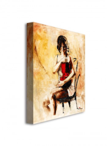 Divine Melody Canvas Wall Art Multicolour 18 x 24inch