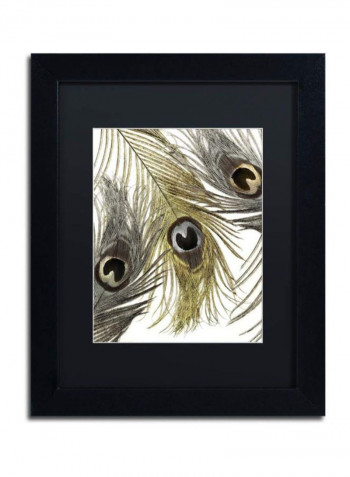 Feather Fashion I Framed Wall Art Multicolour 11 x 14inch