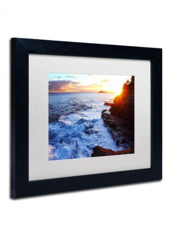 Hawaii 4 Framed Wall Art Multicolour 11 x 14inch