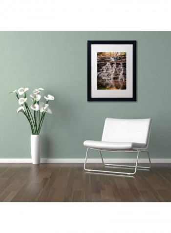 Hidden Falls Framed Wall Art Multicolour 11 x 14inch