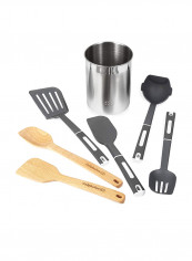 7-Piece Gourmet Mixed Kitchen Utensil Cookware Set Multicolour
