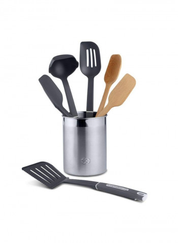 7-Piece Gourmet Mixed Kitchen Utensil Cookware Set Multicolour