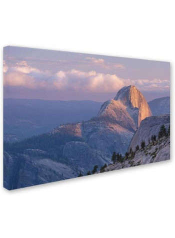 Half Dome From Olmsted Canvas Wall Art Multicolour 12 x 19inch