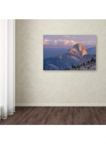 Half Dome From Olmsted Canvas Wall Art Multicolour 12 x 19inch