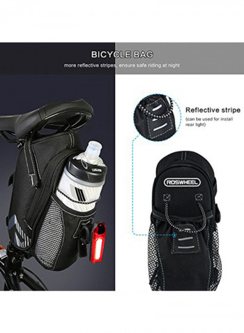 Bike Saddle 1.6L Saddle Bag 8x33.02x9inch