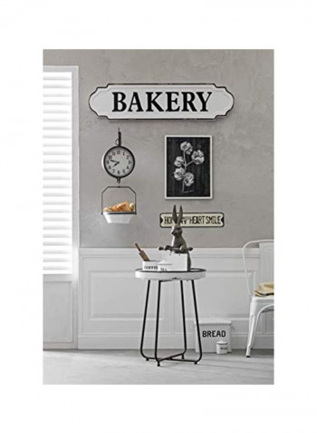 Metal Bread Box With Lid White 13.5x8.5x12inch