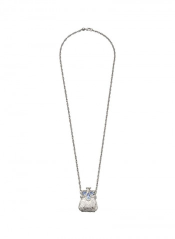 Metal Purse Shaped Pendant Necklace