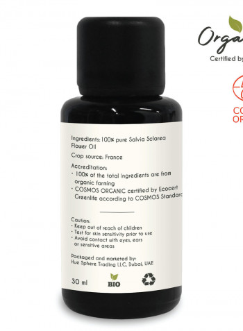 Organic Clary Sage Essential Oil 30ml