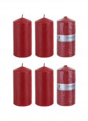 6-Piece Pillar Candle CGA088-R-6