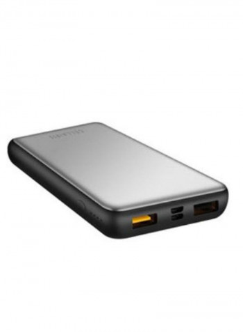 Genius Plus Power Bank With 3-In-1 Data Sync And Charging Cable 20000 mAh Grey