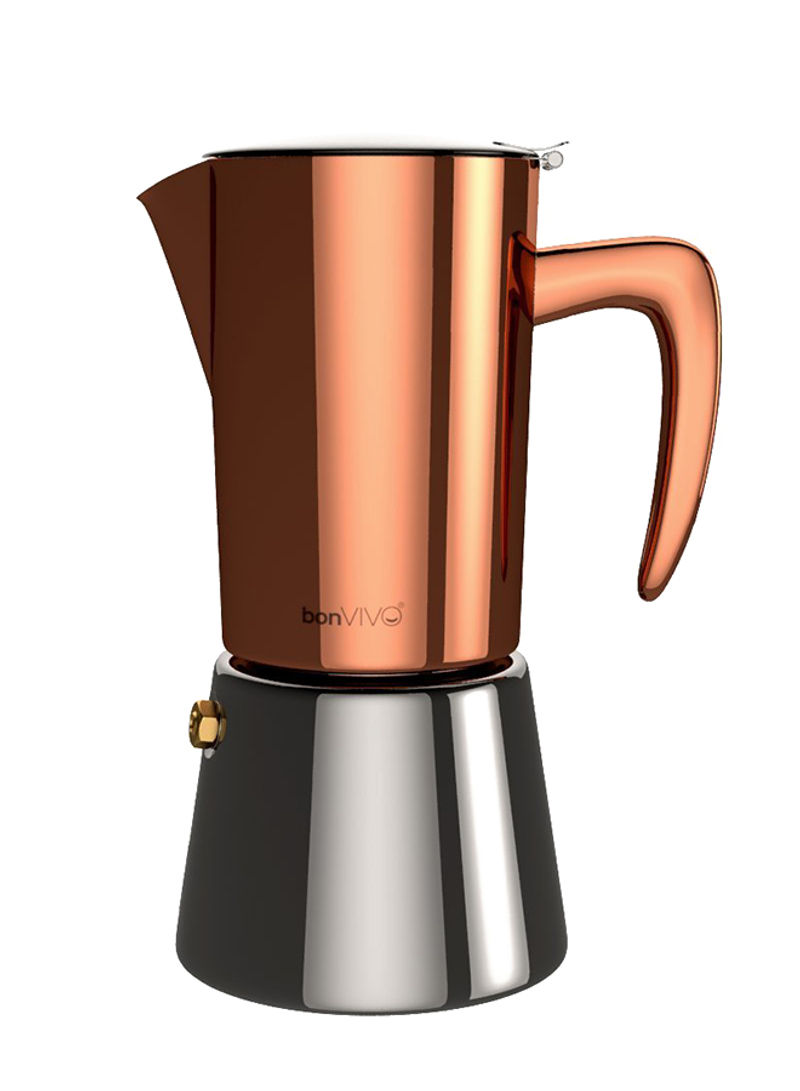 Intenca Stovetop Espresso Make B0744CQYJD Brown/Silver