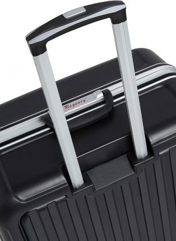 Hardside Large Check in Luggage Trolley Black