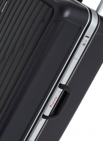 Hardside Large Check in Luggage Trolley Black