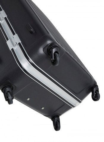 Hardside Large Check in Luggage Trolley Black