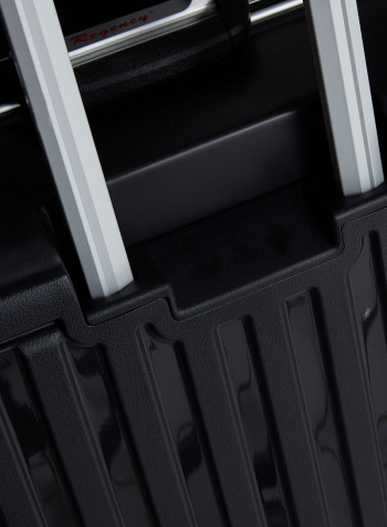 Hardside Large Check in Luggage Trolley Black