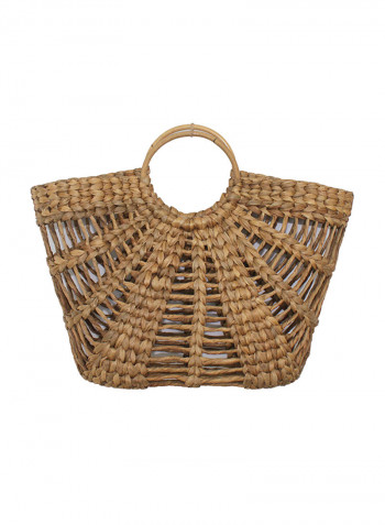 Rattan Shopping Bag Brown