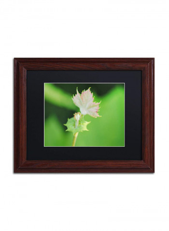 Beginning Wooden Framed Wall Art Green 11 x 14inch