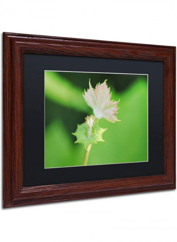 Beginning Wooden Framed Wall Art Green 11 x 14inch