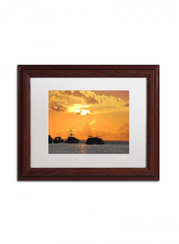 Dreamily Explisit Wooden Framed Wall Art Multicolour 11 x 14inch