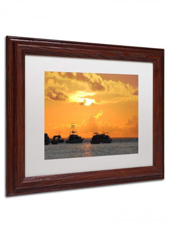 Dreamily Explisit Wooden Framed Wall Art Multicolour 11 x 14inch