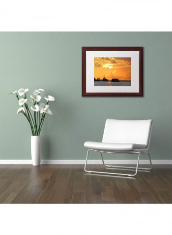 Dreamily Explisit Wooden Framed Wall Art Multicolour 11 x 14inch