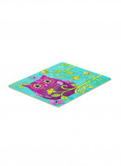 Sitting In The Flowers Owl Kitchen/Bath Mat Multicolour 12 x 24inch
