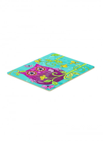 Sitting In The Flowers Owl Kitchen/Bath Mat Multicolour 12 x 24inch