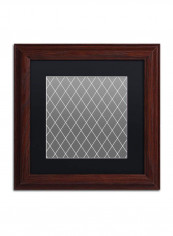 Group 08 B Wooden Framed Wall Art Grey/White 11 x 11inch