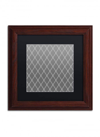 Group 08 B Wooden Framed Wall Art Grey/White 11 x 11inch
