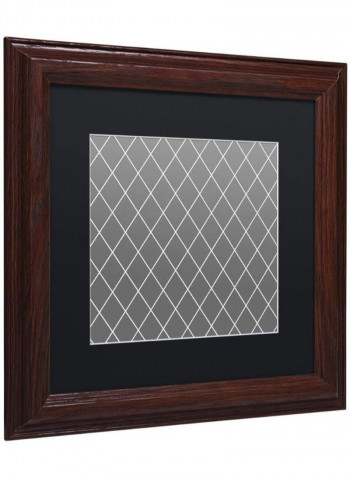 Group 08 B Wooden Framed Wall Art Grey/White 11 x 11inch