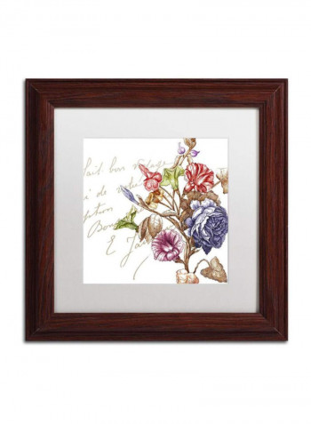 La Belle VIe II Wooden Framed Wall Art Multicolour 11 x 11inch