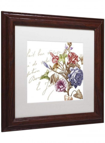 La Belle VIe II Wooden Framed Wall Art Multicolour 11 x 11inch