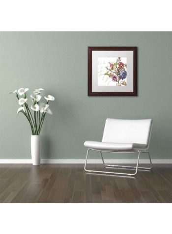 La Belle VIe II Wooden Framed Wall Art Multicolour 11 x 11inch