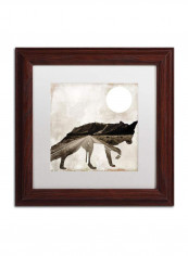 Going Wild II Wooden Framed Wall Art Multicolour 11 x 11inch
