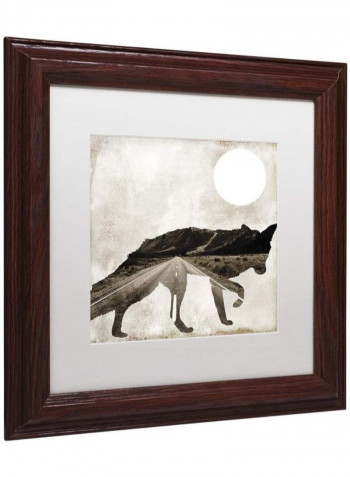 Going Wild II Wooden Framed Wall Art Multicolour 11 x 11inch