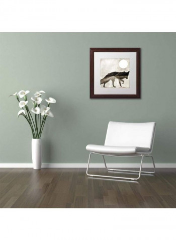 Going Wild II Wooden Framed Wall Art Multicolour 11 x 11inch