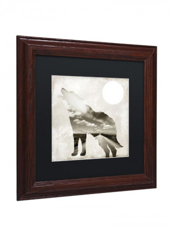 Going Wild IV Wooden Framed Wall Art Multicolour 11 x 11inch